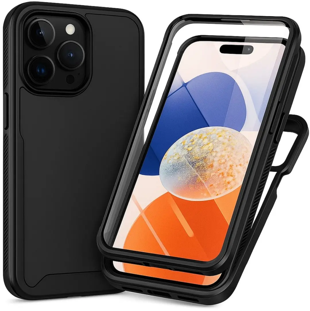 Selected iPhone 14 Pro Max Hoesje met Ingebouwde Screenprotector