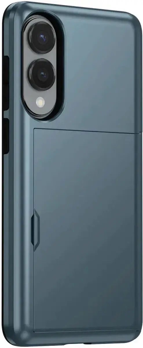 Selected Hoesje Samsung Galaxy S25 Edge - Kaarthouder 2 Stuks - Blauw