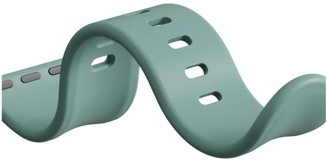 Selected SBG Siliconen Horlogeband Apple Watch 7 45mm - Cactus Groen