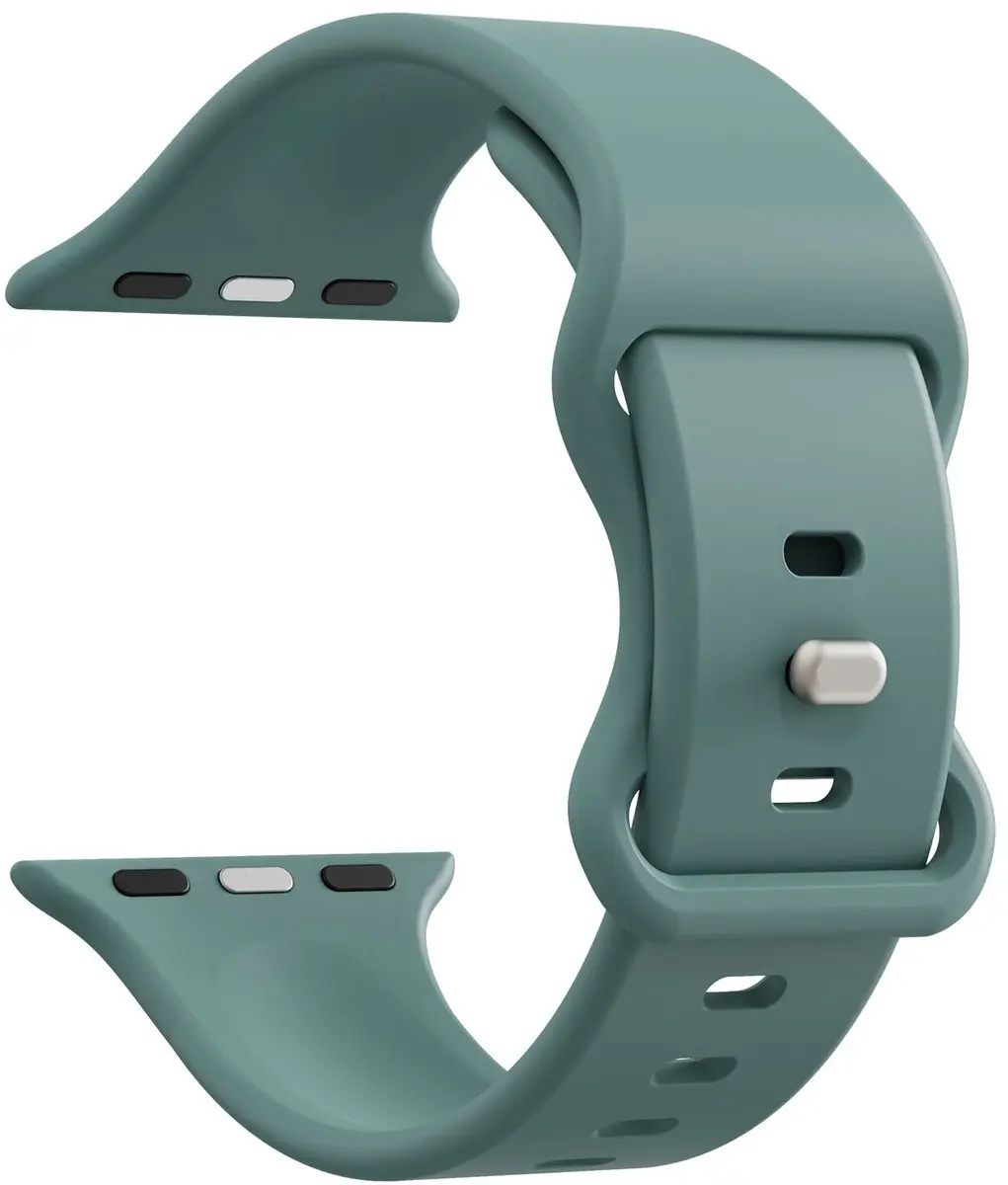 Selected SBG Siliconen Horlogeband Apple Watch 7 45mm - Cactus Groen