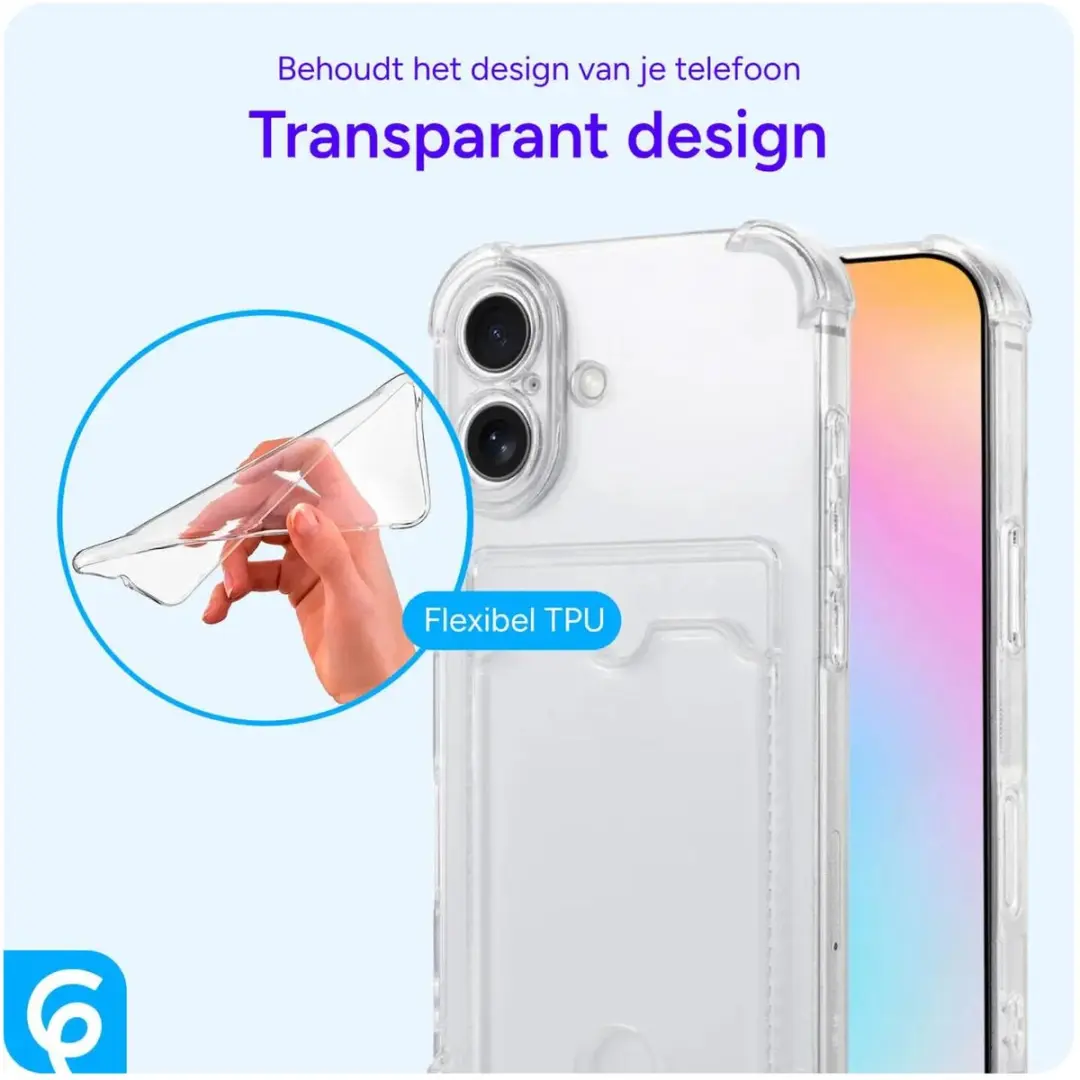 Selected Transparant TPU Hoesje Samsung Galaxy S23 Ultra - Pasjeshouder