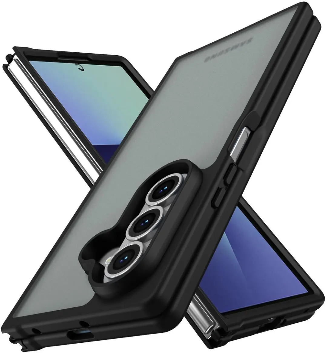 Selected Hoesje Samsung Galaxy Z Fold 7 - Matte Back Cover Zwart