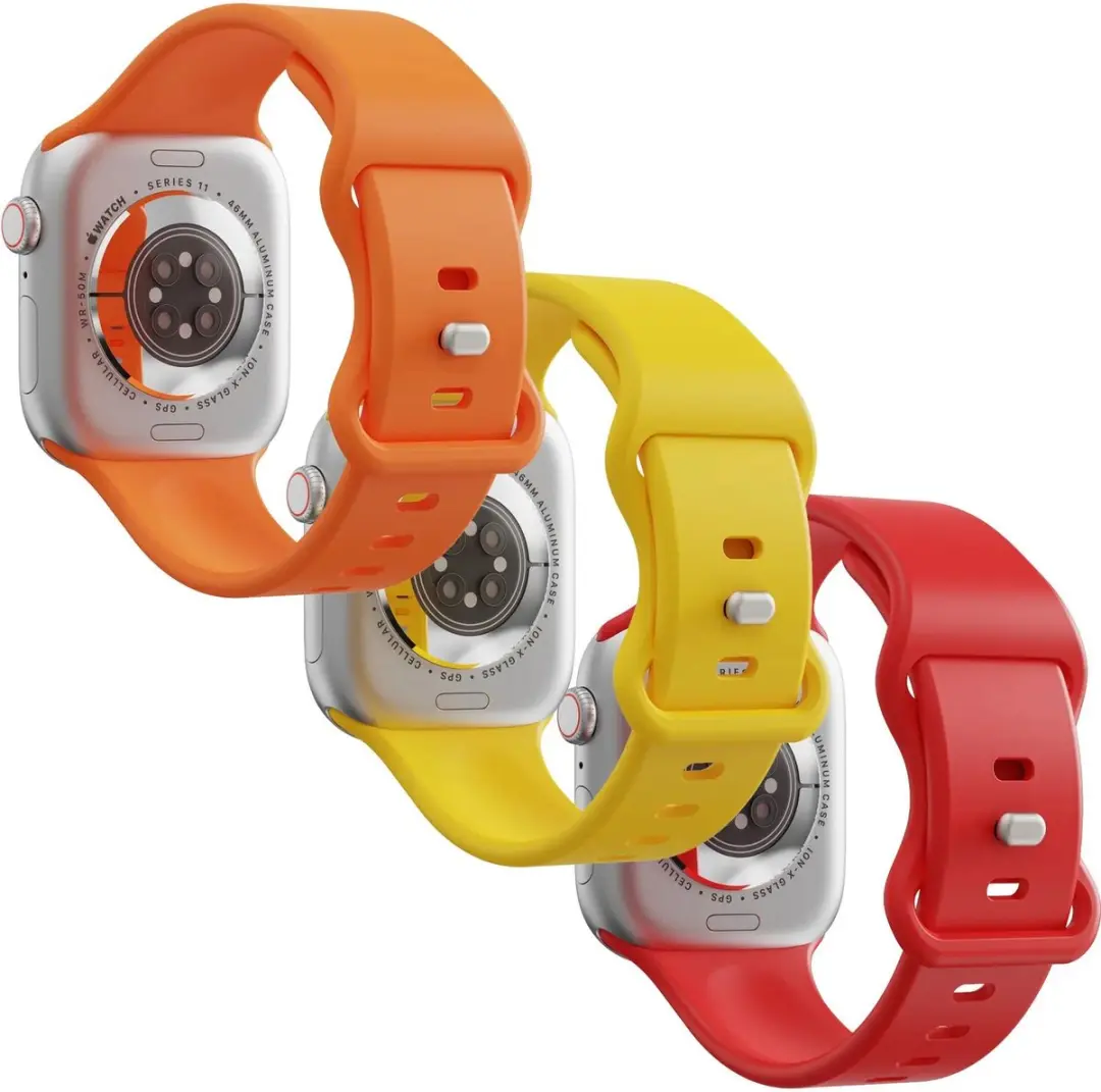Selected SBG Siliconen Bandje Apple Watch 3 Stuks