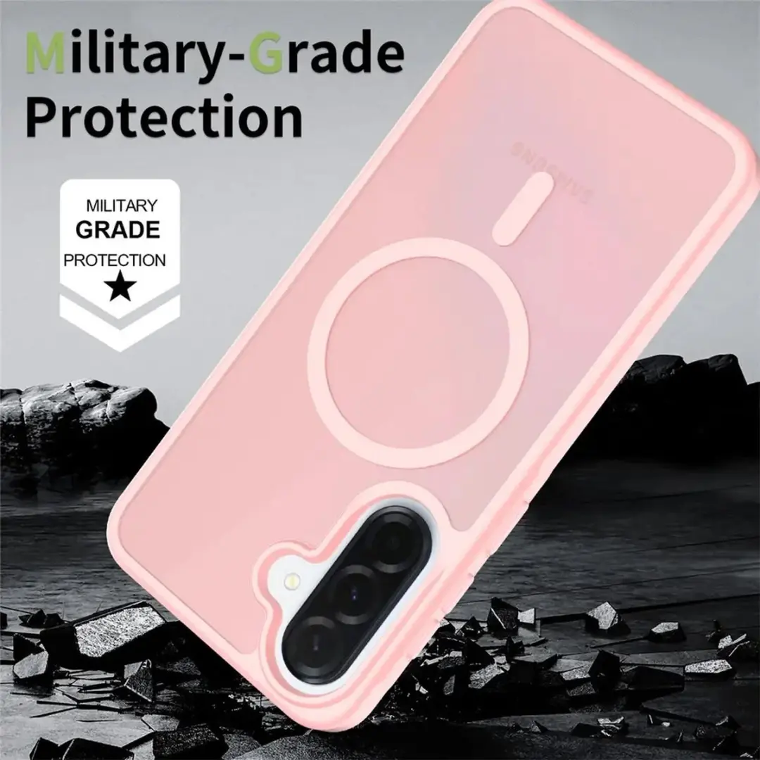 Selected Hoesje Samsung Galaxy A37 MagSafe Roze - Mat