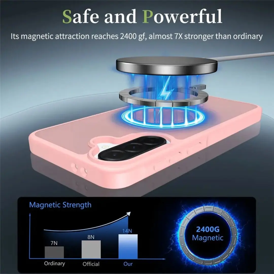 Selected Hoesje Samsung Galaxy A37 MagSafe Roze - Mat