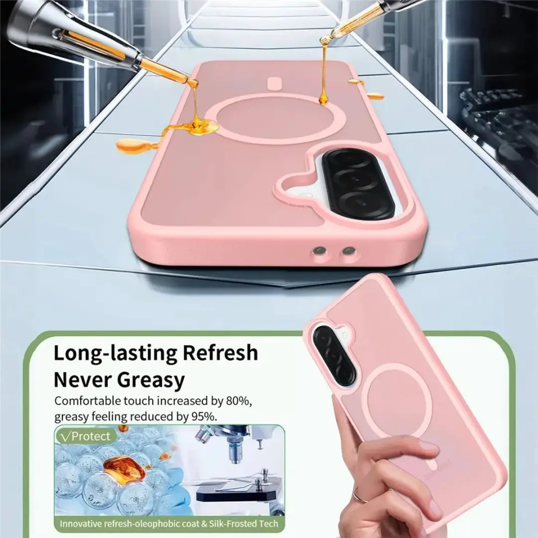 Selected Hoesje Samsung Galaxy A37 MagSafe Roze - Mat