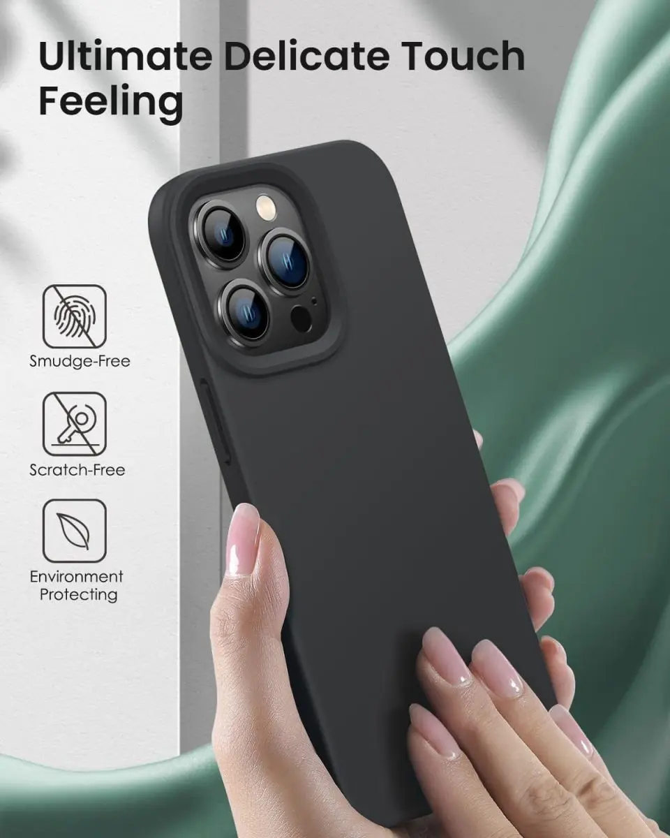 Selected Siliconen Hoesje iPhone 14 Pro - Zwart