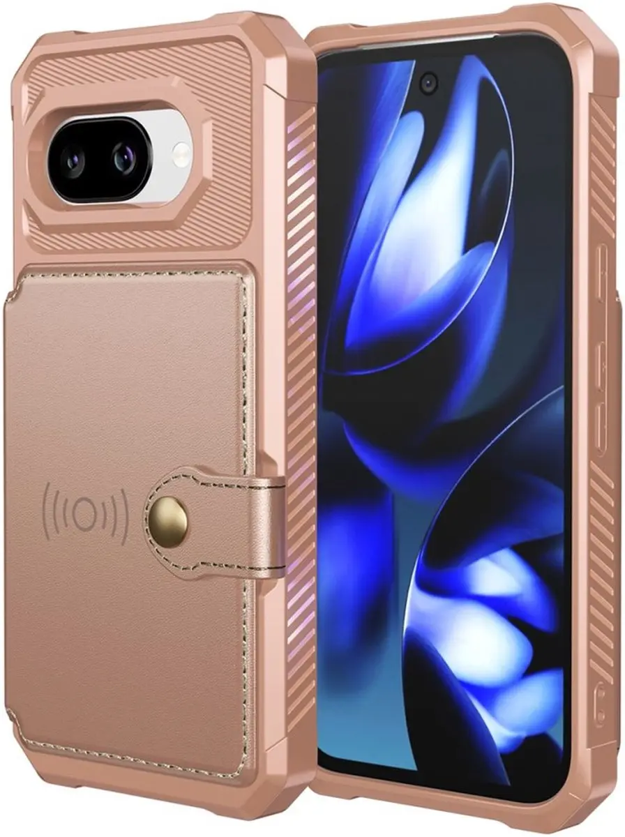 Selected Portemonnee Hoesje Google Pixel 9a - Roze - 4 Pasjes