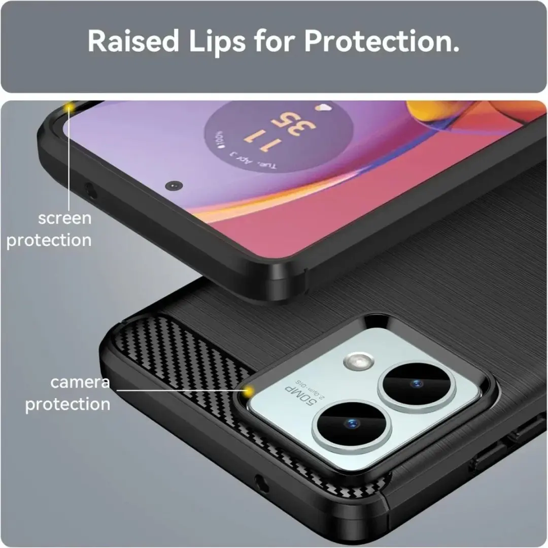 Selected TPU Hoesje Motorola Moto G85 - Zwart
