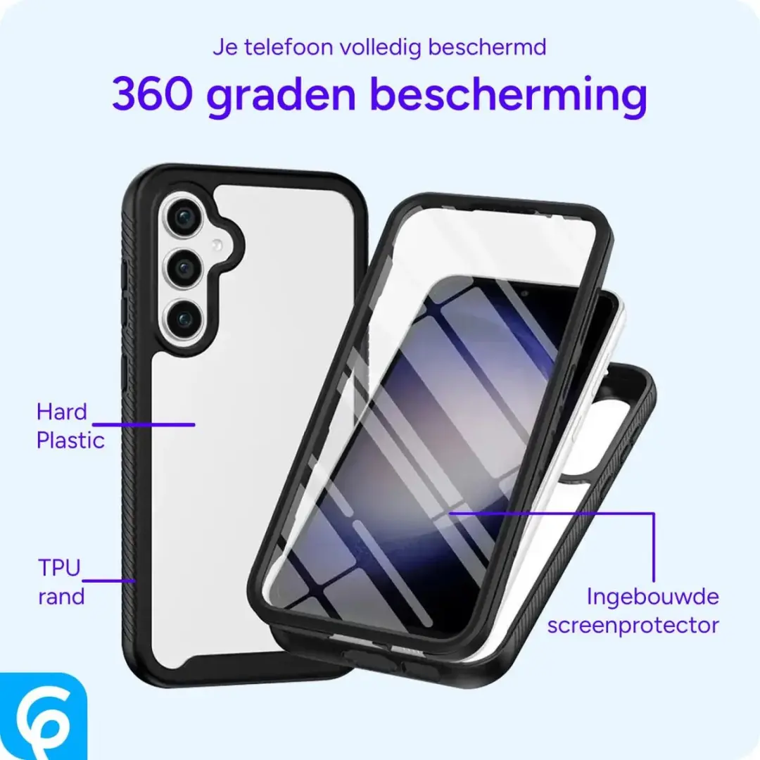 Selected Hoesje Samsung Galaxy A55 Full Protect - Zwart