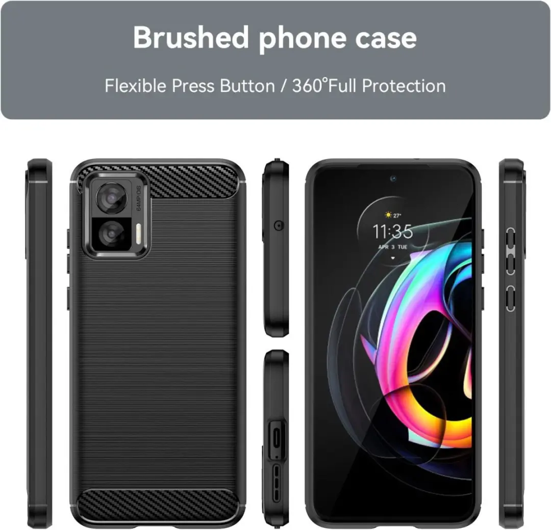 Selected TPU Hoesje Motorola Edge 30 Neo - Zwart
