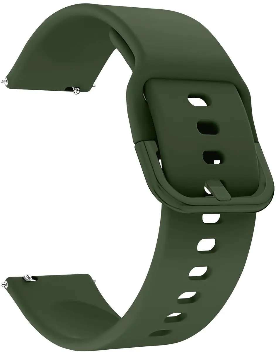 Selected SBG Universeel 20mm Horlogeband Siliconen - Groen