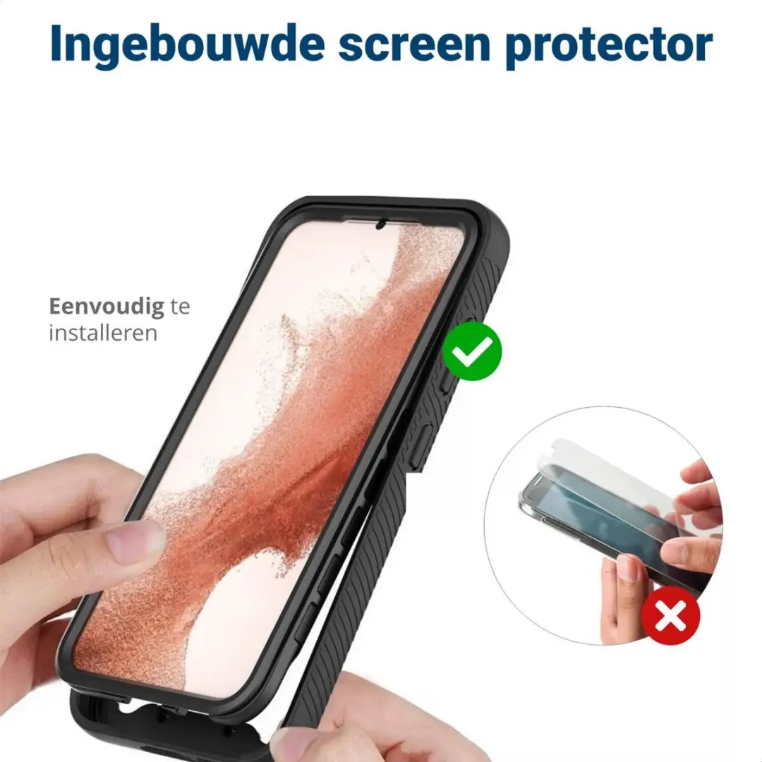 Selected Hoesje Samsung Galaxy S23 - Blauw - Full Protect