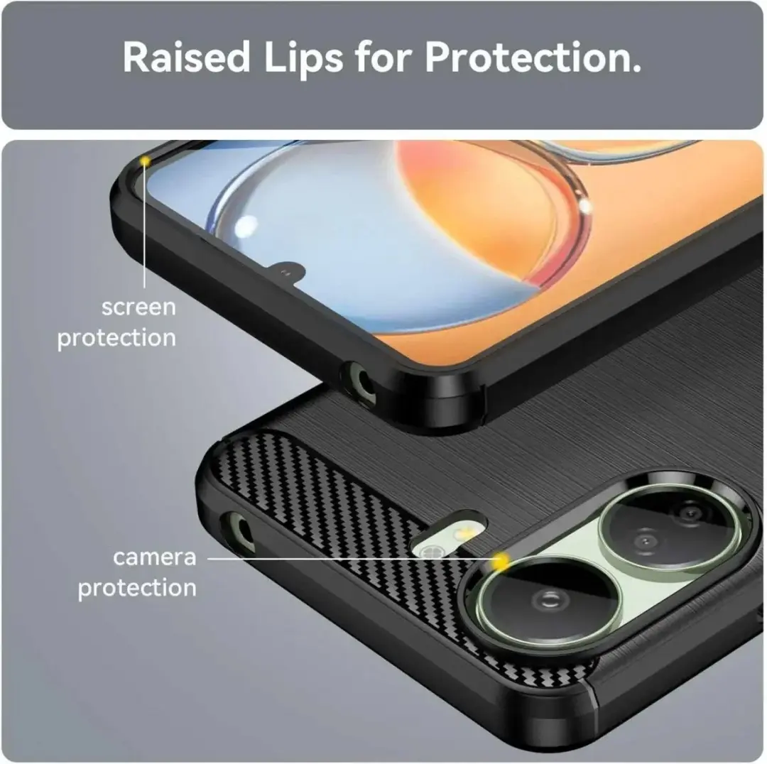 Selected TPU Hoesje Xiaomi Poco C65 - Zwart - afbeelding 6 van 6
