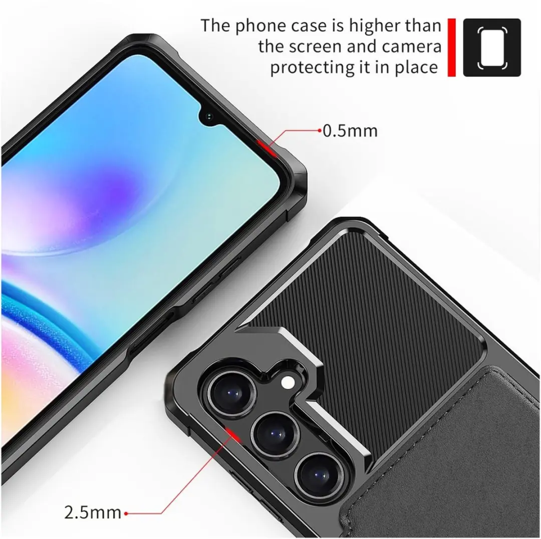 Selected Portemonnee Hoesje Samsung Galaxy A26 - 4 Pasjes - Zwart