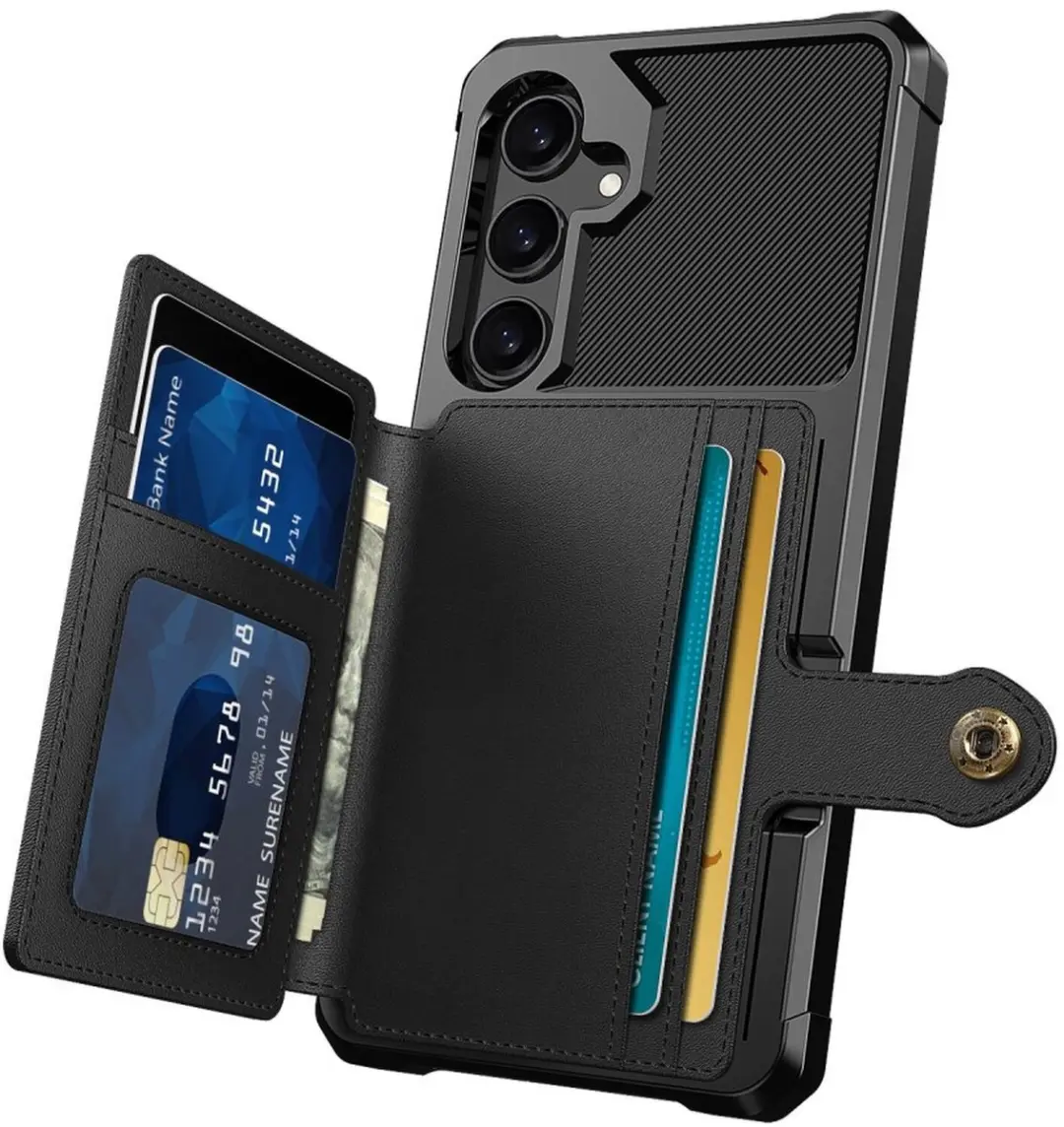 Selected Portemonnee Hoesje Samsung Galaxy A26 - 4 Pasjes - Zwart