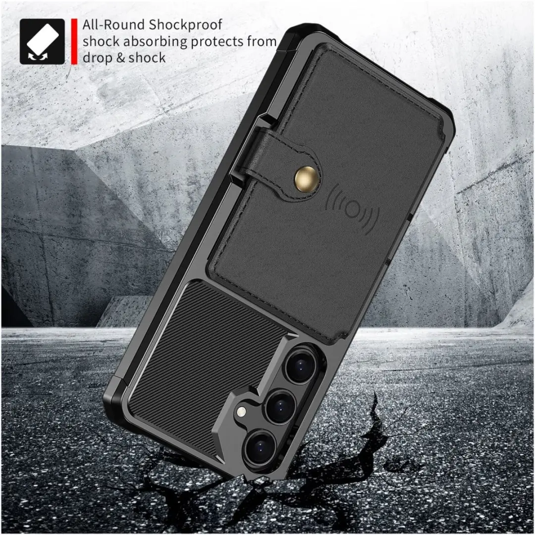 Selected Portemonnee Hoesje Samsung Galaxy A26 - 4 Pasjes - Zwart
