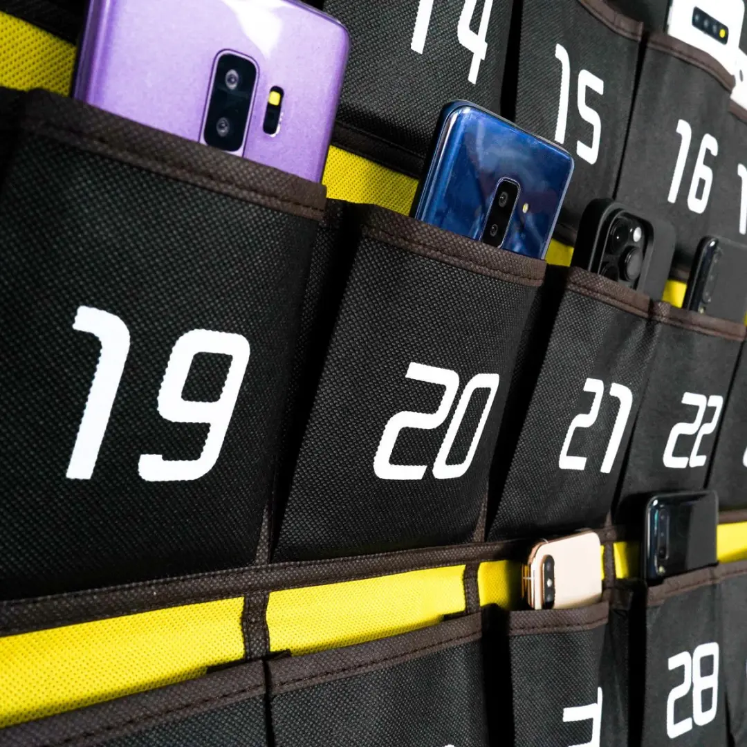Selected Universele Telefoontas met Cijfers - 30 Vakken - Zwart