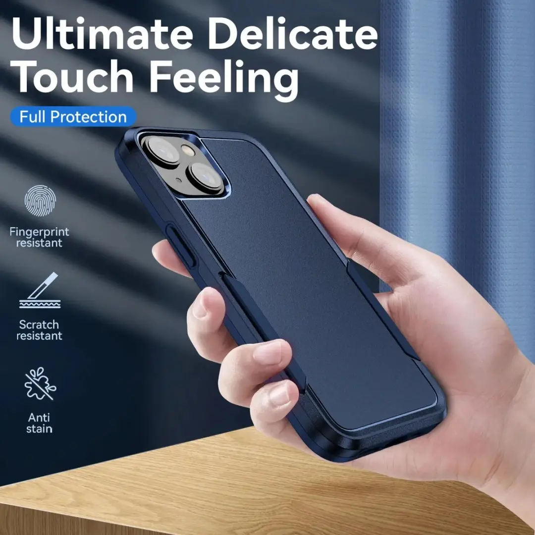 Selected Back Cover iPhone 14 Blauw - Schokbestendig