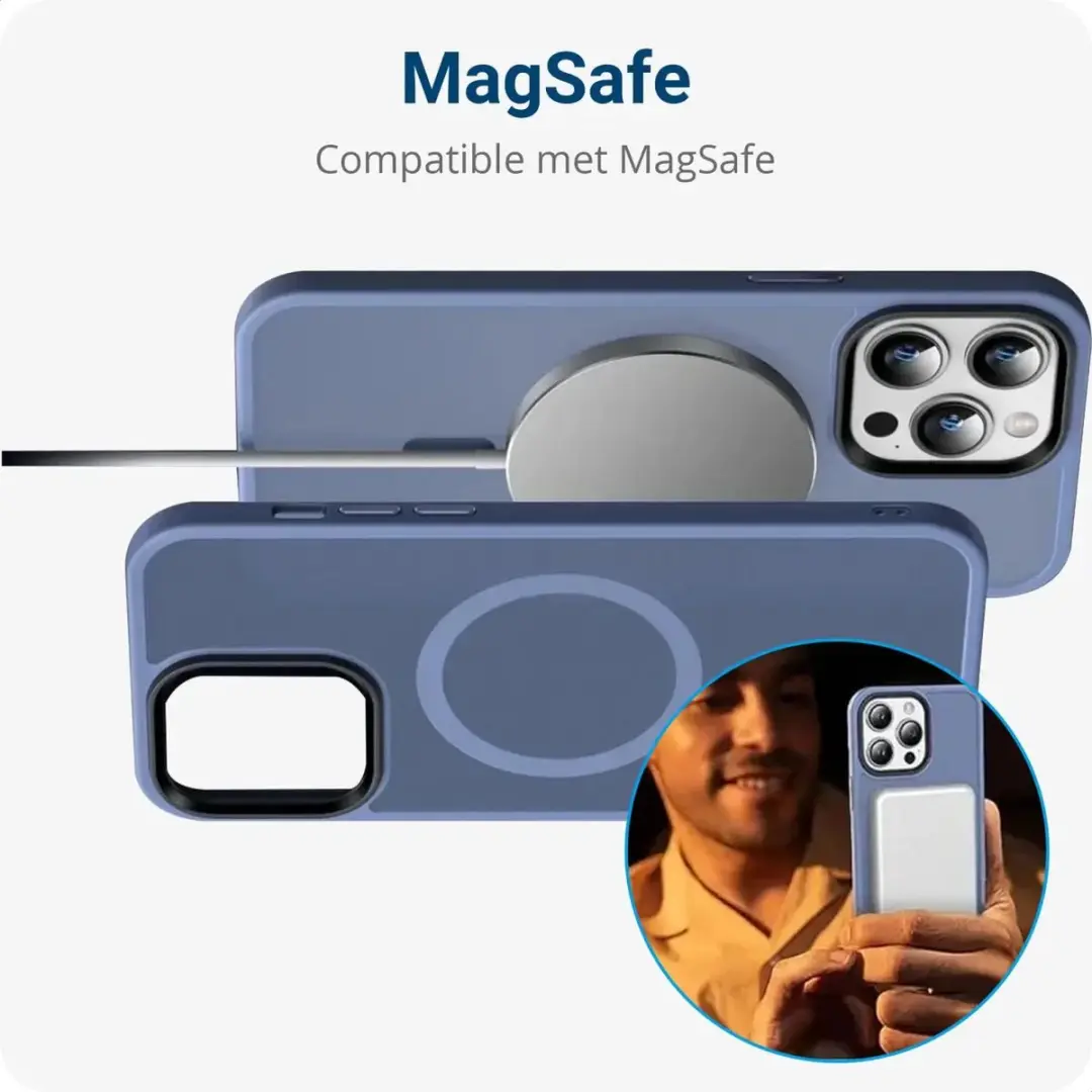 Selected Hoesje iPhone 14 Pro Max MagSafe - Blauw