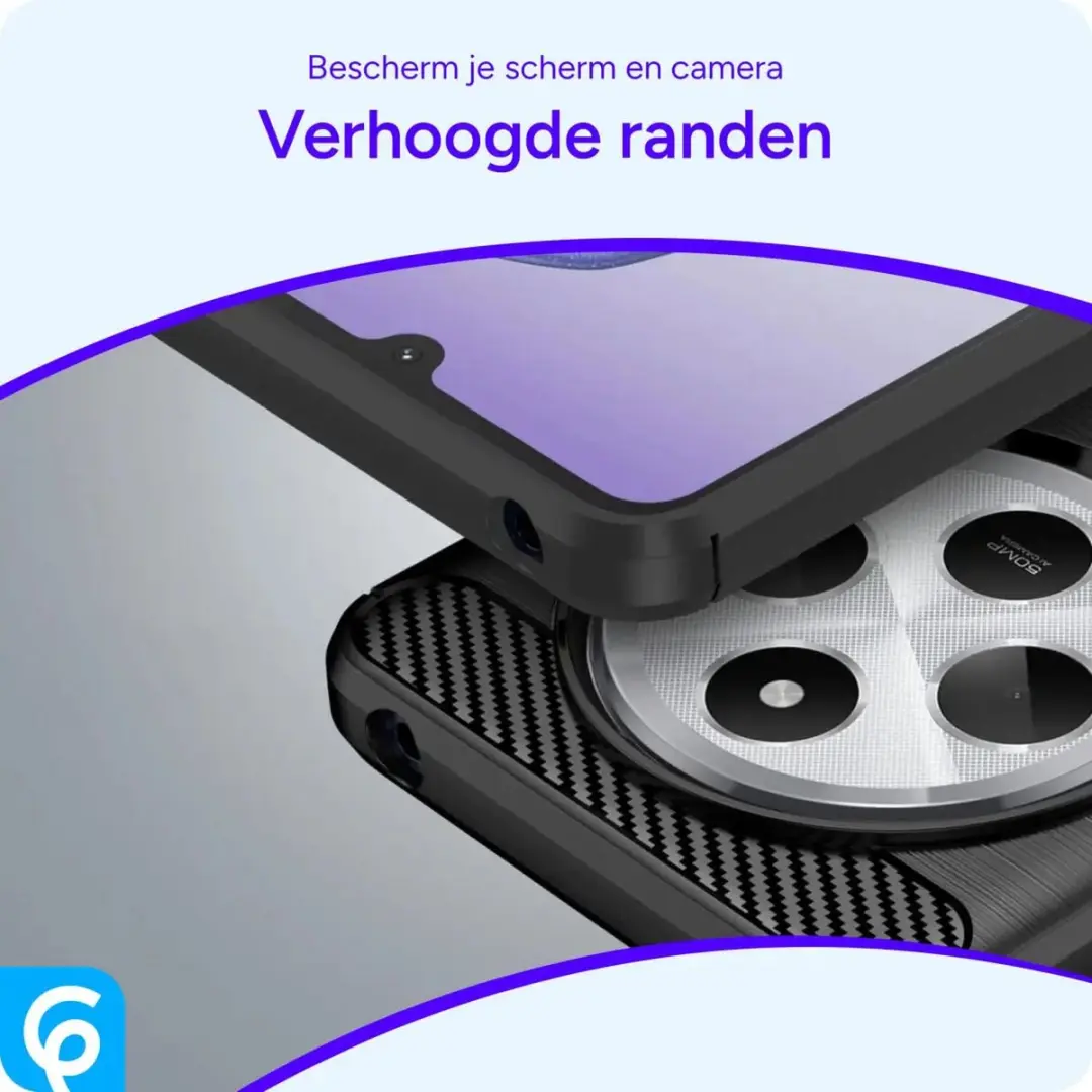 Selected TPU Hoesje Xiaomi Redmi 14C - Zwart
