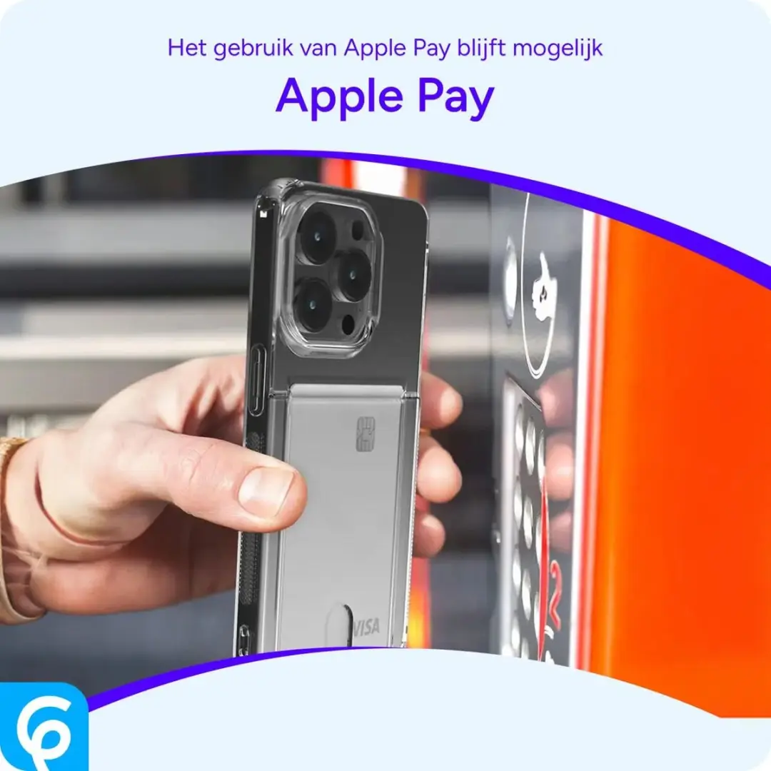 Selected by GSMpunt Transparant TPU Hoesje iPhone 14 - 1 Pasjeshouder