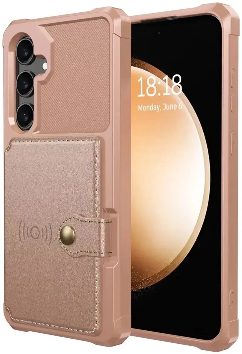 Selected Portemonnee Hoesje Samsung Galaxy S25 Plus - Roze