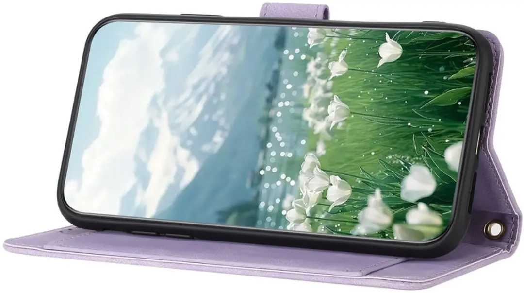 Selected Hoesje Samsung Galaxy A36 Tulpen Book Case - Paars