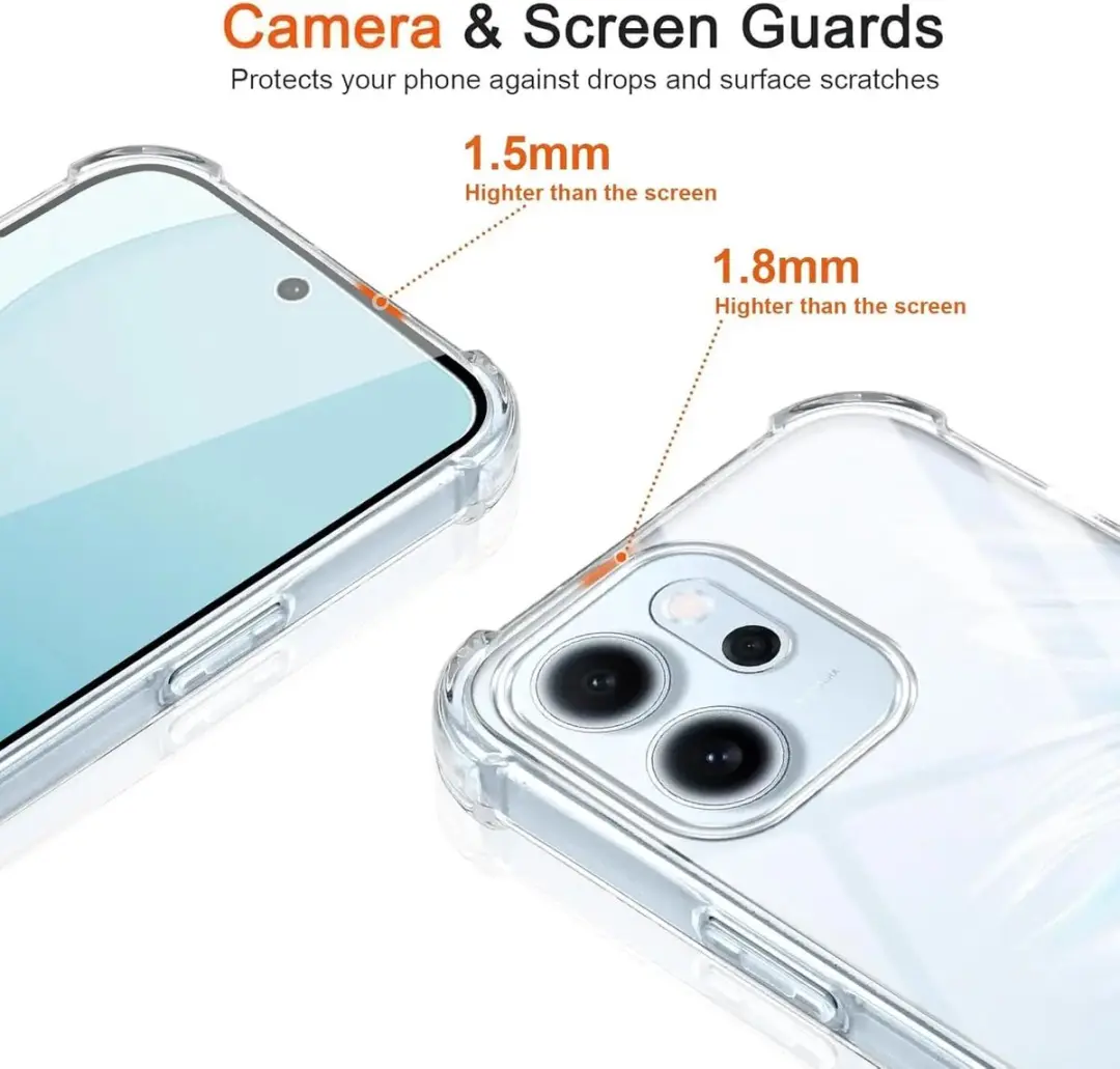 Selected Transparant Hoesje Oppo Reno 15F - Koord & TPU - afbeelding 6 van 6