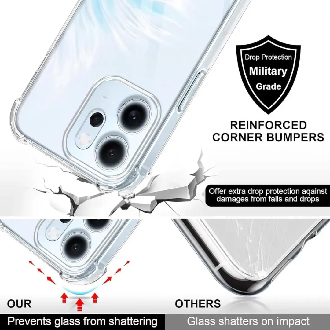 Selected Transparant Hoesje Oppo Reno 15F - Koord & TPU