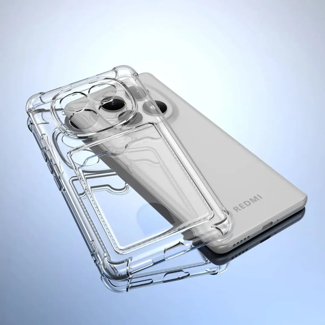 Selected Transparant Hoesje Xiaomi Redmi Note 15 5G - Pasjeshouder