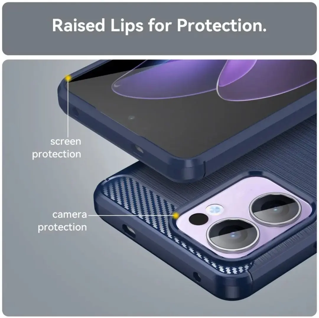 Selected TPU Hoesje Oppo Reno 13 F - Blauw