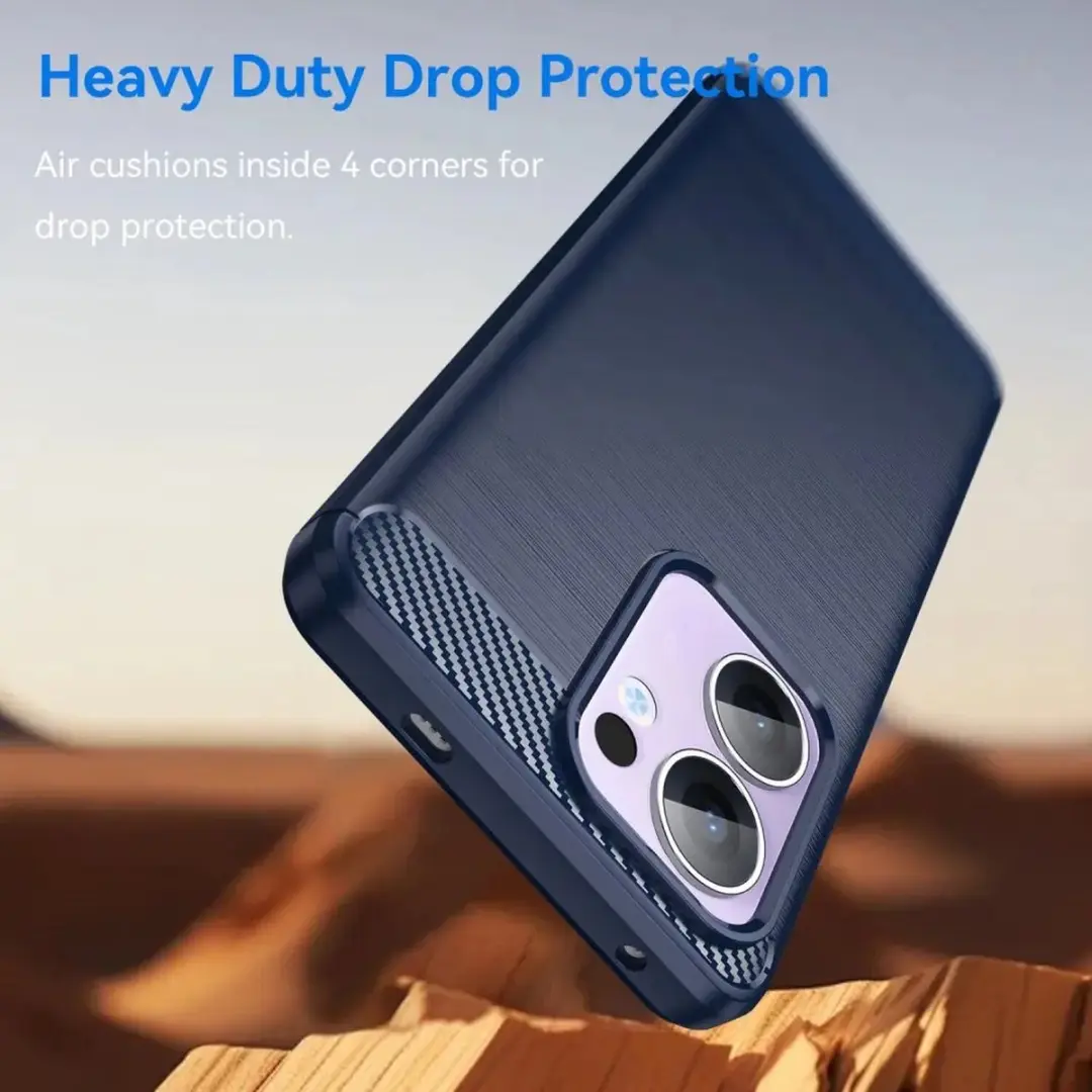 Selected TPU Hoesje Oppo Reno 13 F - Blauw