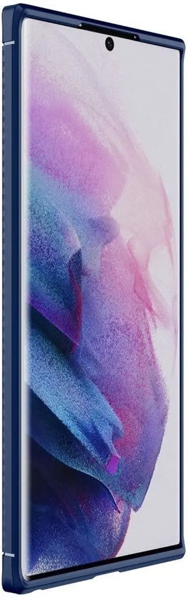 Selected by GSMpunt.nl Hoesje Samsung Galaxy S22 Ultra - Blauw Carbon
