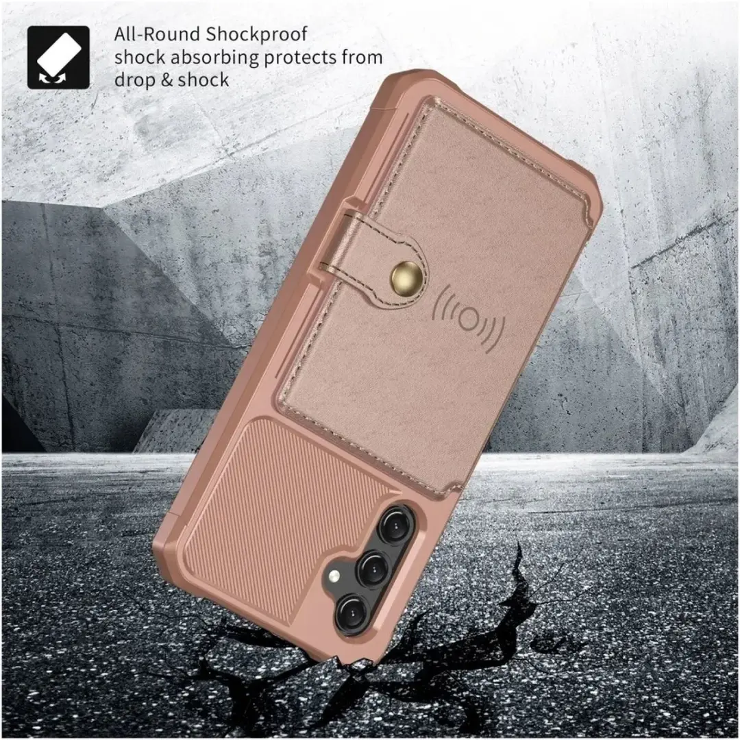 Selected Portemonnee Hoesje Samsung Galaxy A17 - 4 Pasjes - Roze