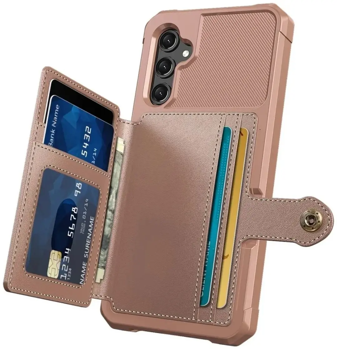 Selected Portemonnee Hoesje Samsung Galaxy A17 - 4 Pasjes - Roze