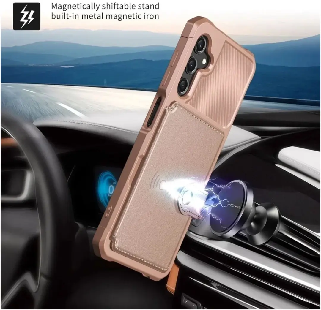 Selected Portemonnee Hoesje Samsung Galaxy A17 - 4 Pasjes - Roze