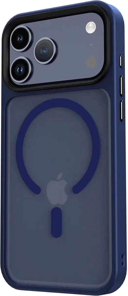 Selected iPhone 17 Pro Max Hoesje - Matte Blauwe Back Cover - MagSafe - afbeelding 6 van 6