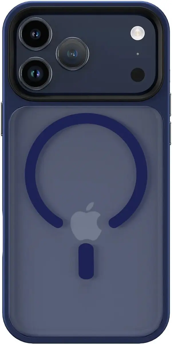 Selected iPhone 17 Pro Max Hoesje - Matte Blauwe Back Cover - MagSafe