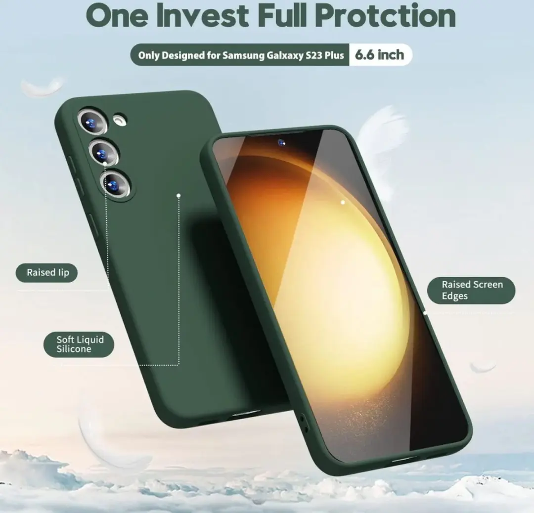 Selected Samsung Galaxy S23 Hoesje - Dun TPU - Donkergroen