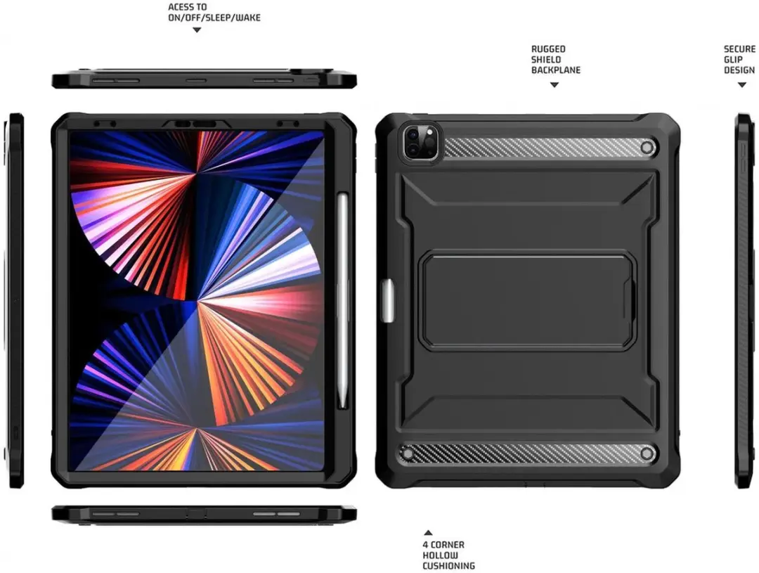 Selected by GSMpunt Hoes Apple iPad Pro 12.9 2018-2022 - Zwart