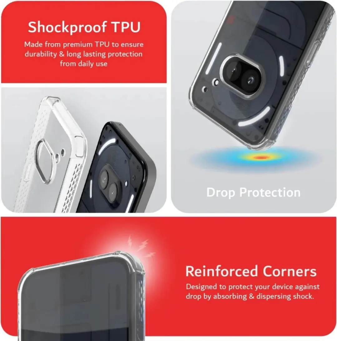 Selected by GSMpunt Transparant TPU Hoesje Nothing Phone (2a) - Transparant