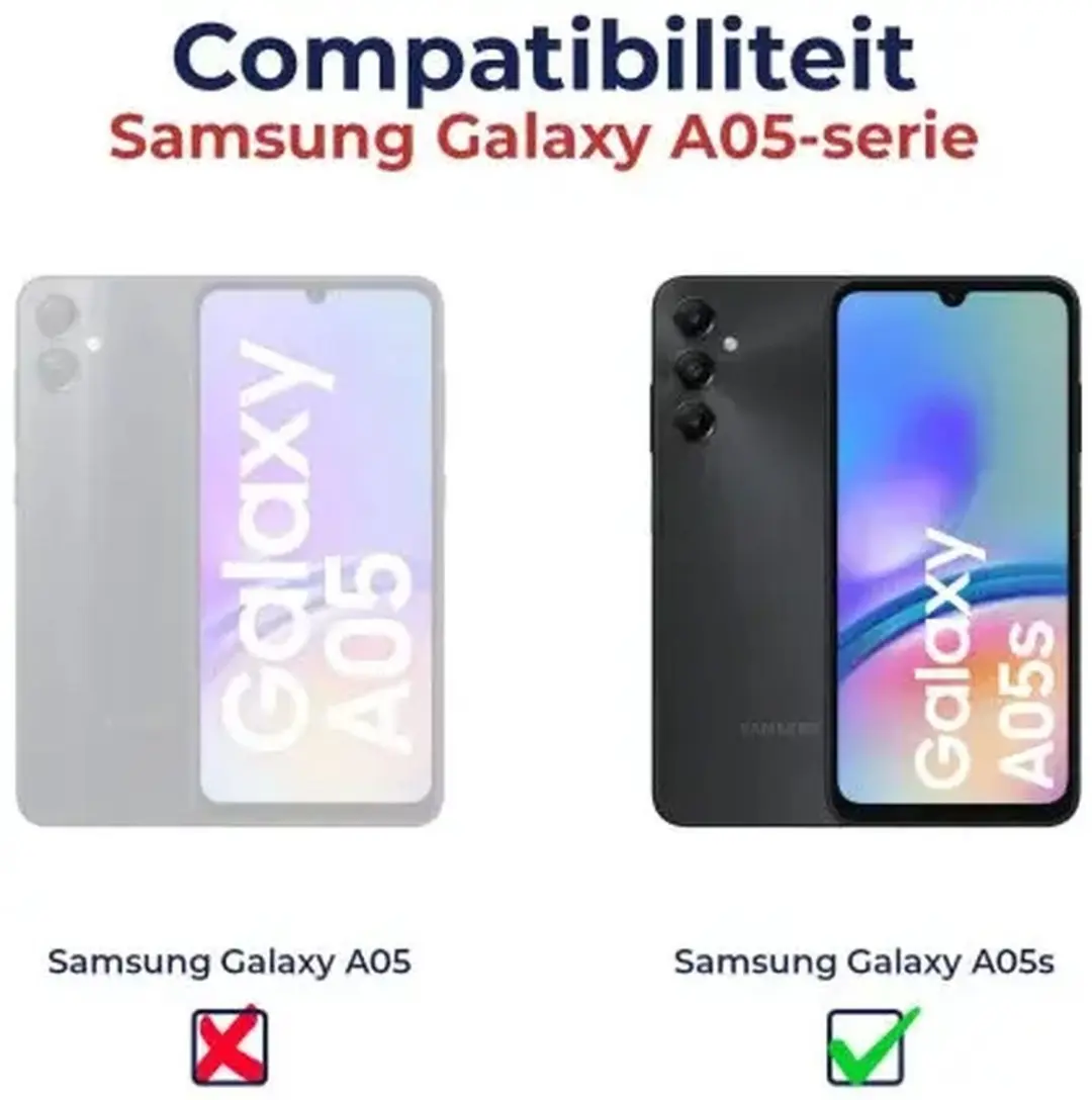 Selected Schokbestendig Hoesje Samsung Galaxy A05S - Transparant/Rood