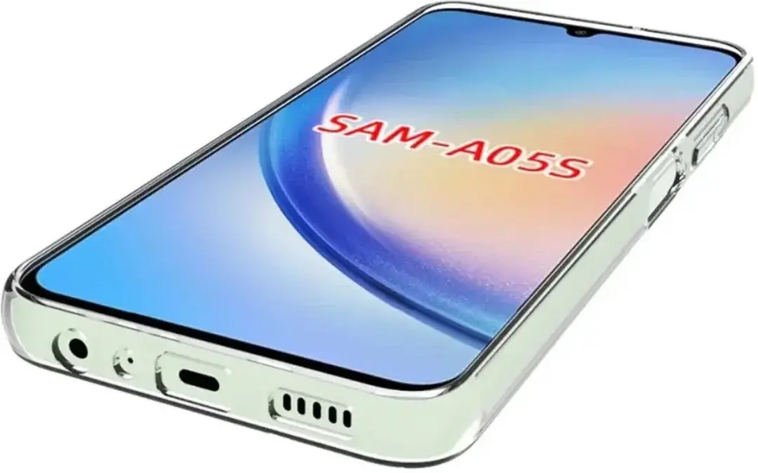 Selected Schokbestendig Hoesje Samsung Galaxy A05S - Transparant/Rood