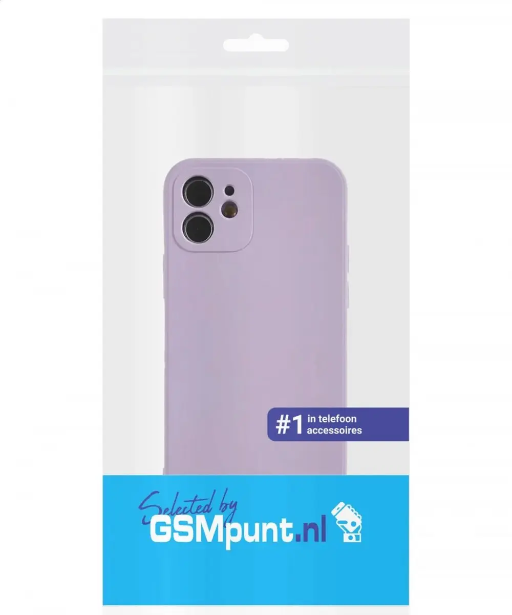 Selected Hoesje iPhone 12 Camera Bescherming - Lila