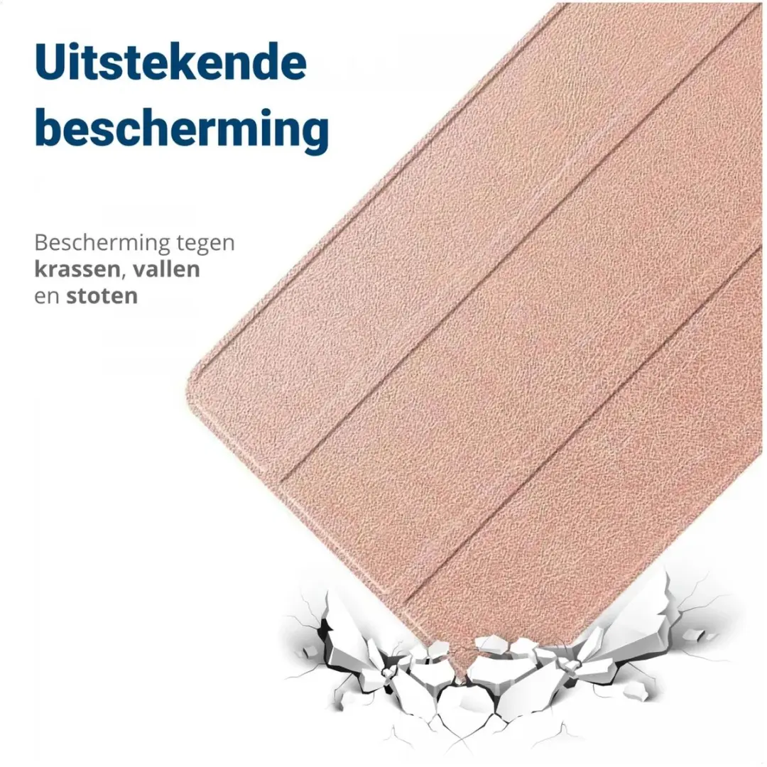 Samsung Galaxy Tab A11 Book Case Hoes - Roze Goud