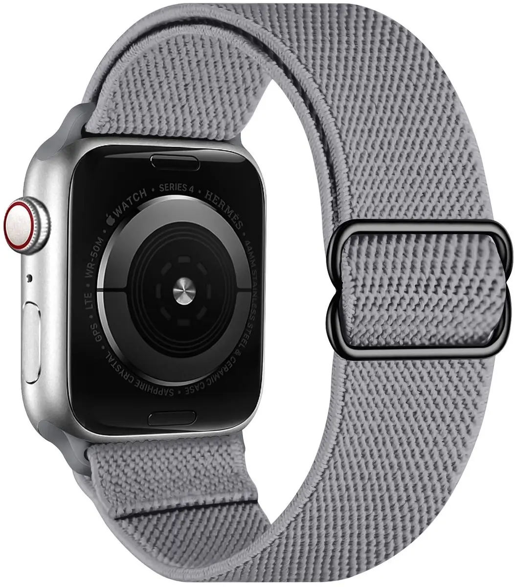 Selected SBG Nylon Horlogebandje Apple Watch - 38/40/41/42mm Grijs