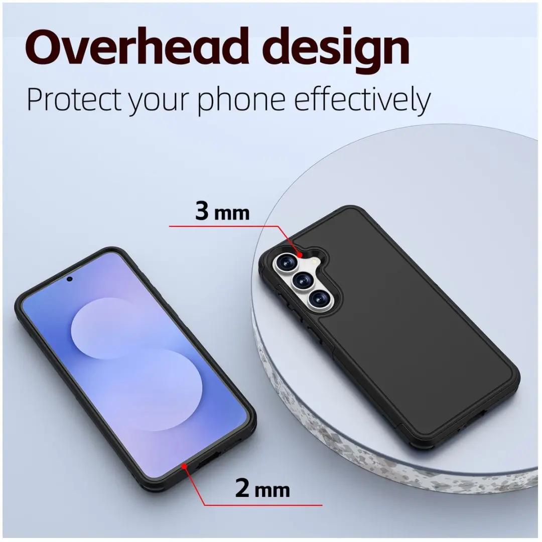 Selected Hoesje Samsung Galaxy S25 FE MagSafe - Dual-Layer Zwart