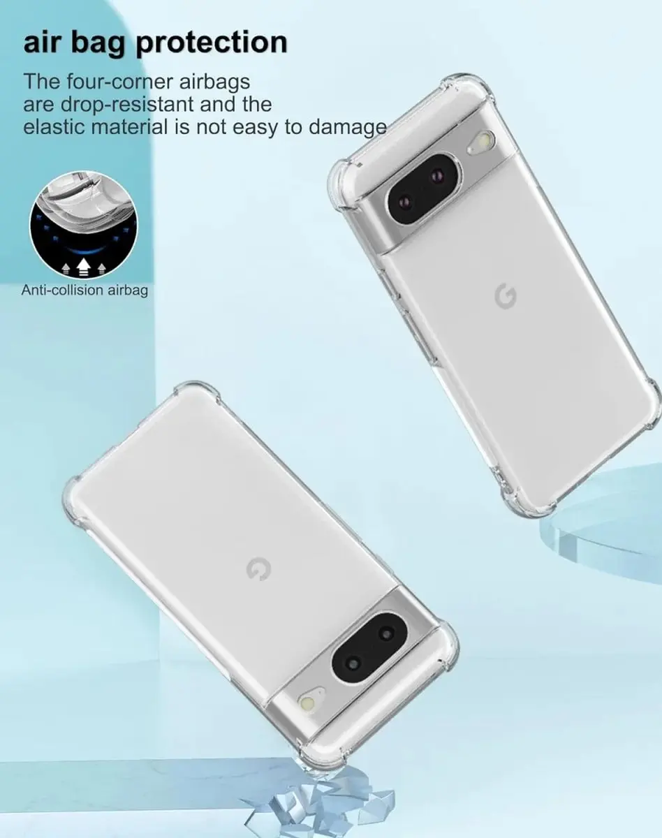 Google Pixel 8 Hoesje TPU Transparant - afbeelding 6 van 6