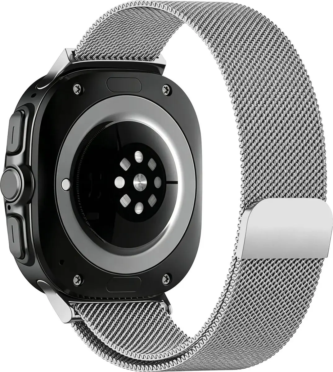 Selected SBG Milanees Horlogebandje Samsung Galaxy Watch Ultra - Zilver